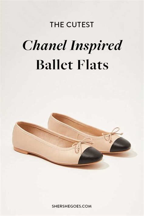 chanel ballet shoes replica|chanel look alike shoes.